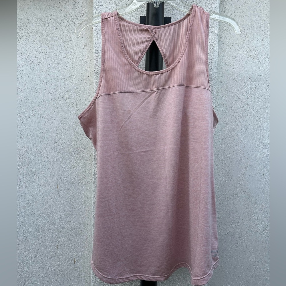 Reebok Dusty Rose Sleeveless Tank with Back Keyhole